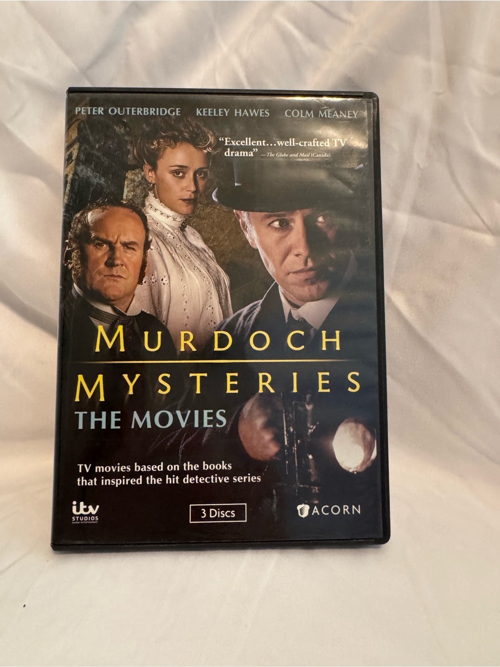 Acorn Murdoch Mysteries The Movies DVD - Black & Yellow Cover